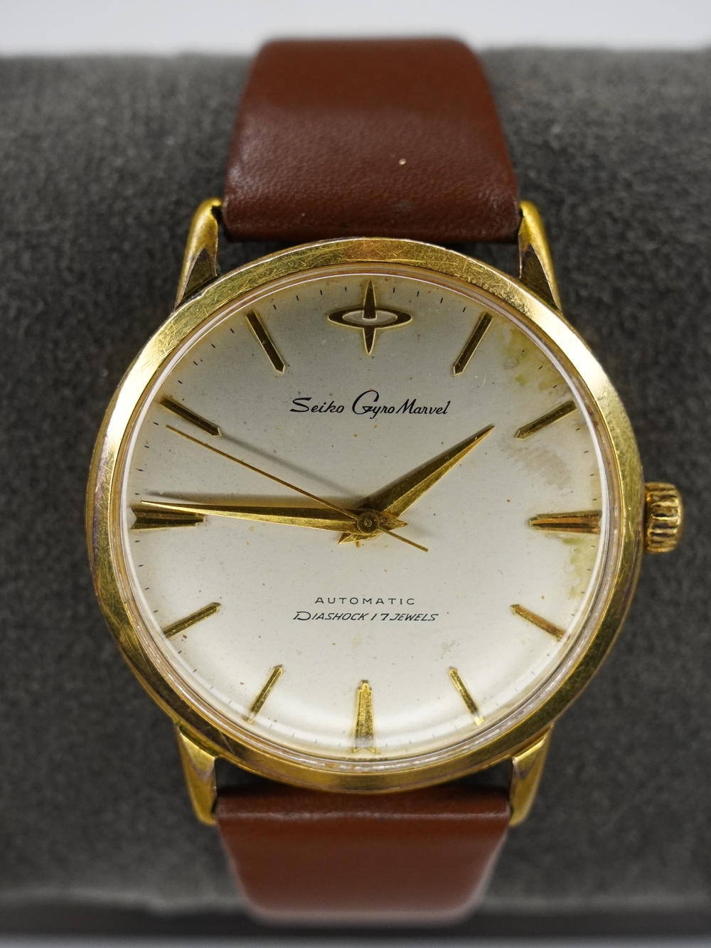 Vintage Seiko Gyro Marvel 1959 Automatic Diashock 17 Jewels Men's Watch Japan
